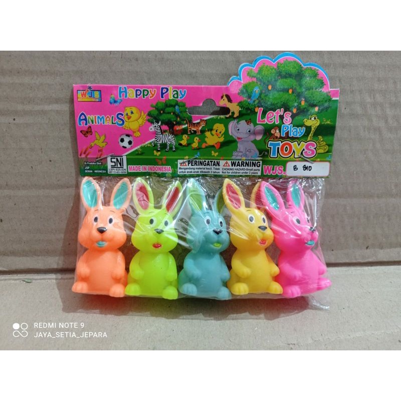 Aj Baby Bath Toys Rabbit Character/ Nyit2 Rabbit Rubber Toys 5pcs ...