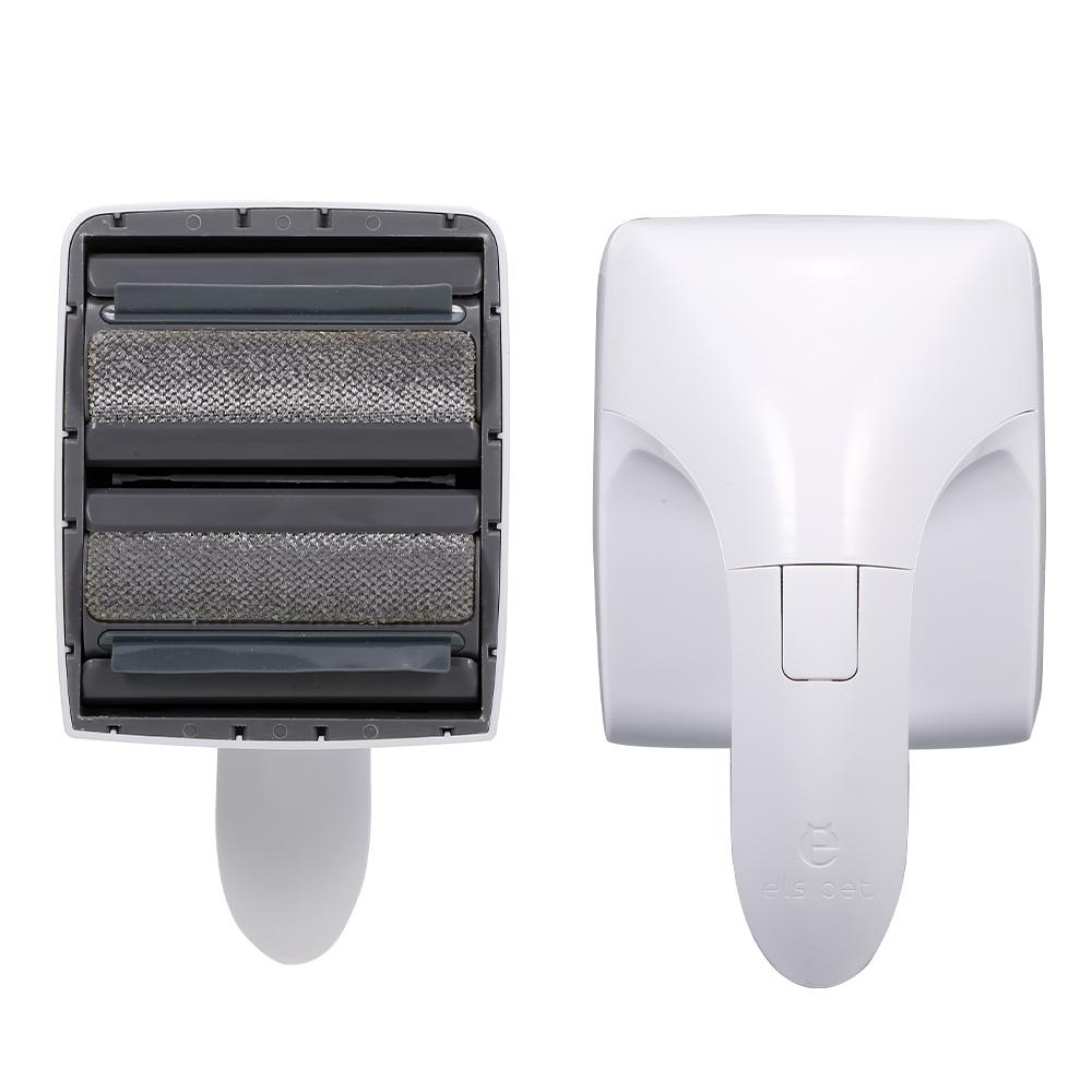 Els Pet Hair Remover Reusable Dog Cat Fur Cleaning Brush white Shopee