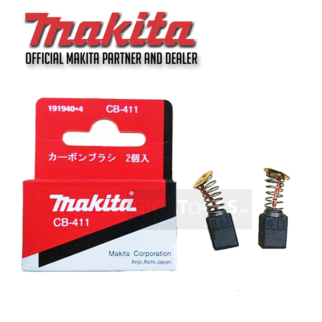 Makita 9500NB Original Carbon Brush 411 / 411A / CB-411 / CB-411A ...