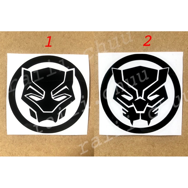 Marvel Avengers Black Panther Logo Die Cut Vinyl Sticker Shopee Philippines