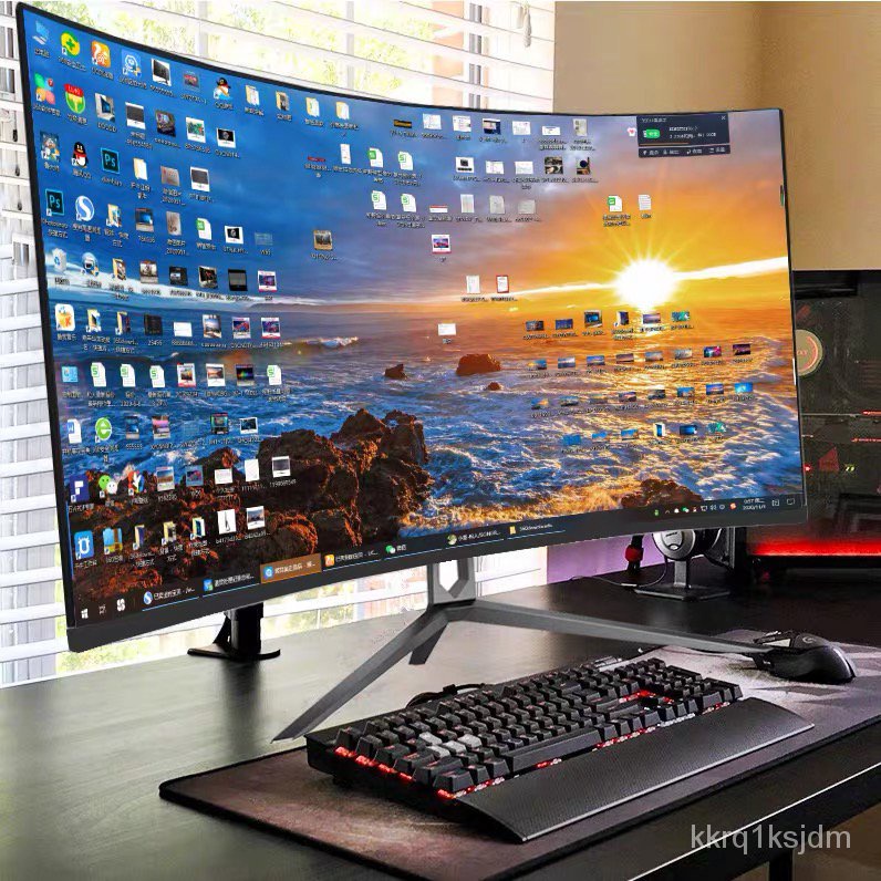 22 inch flat LCD monitor 24/27/ 32 inch 1920×1080p TFT/LCD PC 75Hz HD  Curved Gaming Monitor Display