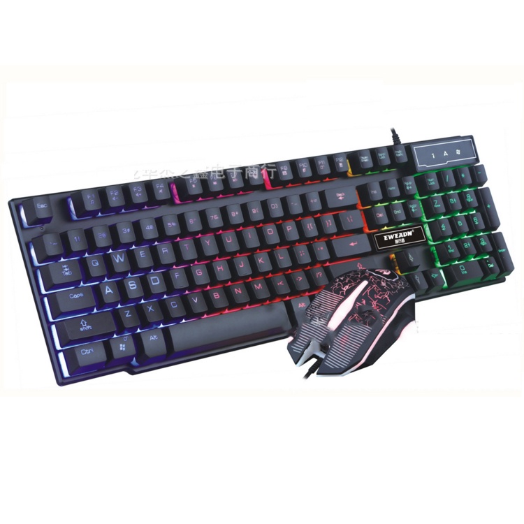 Wired Computer Gamer Keyboard Metal Rgb Backlight Gaming Keyboard And