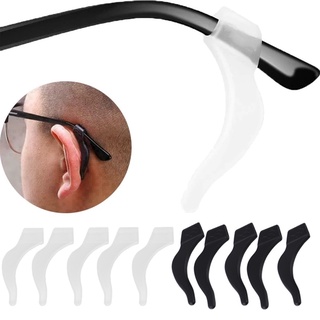 8Pcs Anti-Slip Earmuffs for Glasses Temple Tips Sleeve Eyeglass Pads  Spectacles Ear Grip Ear Grip Hook Reading Glasses Eyeglass Holder Silicone