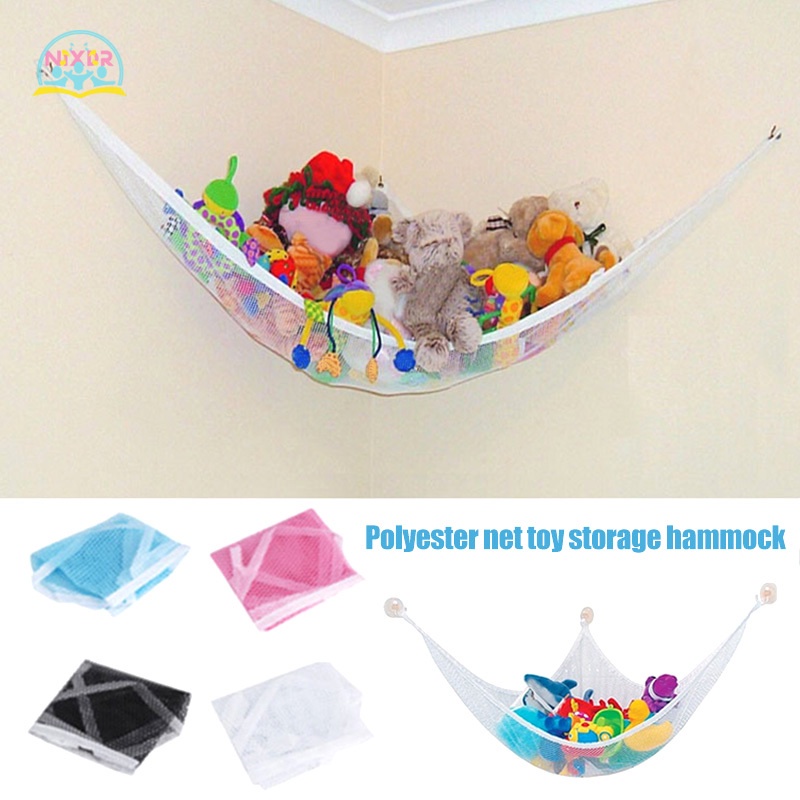 NR Mesh Toy Hammock Net Wallmounted Hanging Kids Stuffed Toys Storage