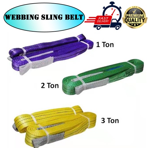 Webbing Sling Belt 1Ton / 2Ton / 3 Ton / 4 Ton Lifting Belt POLYRESTER ...