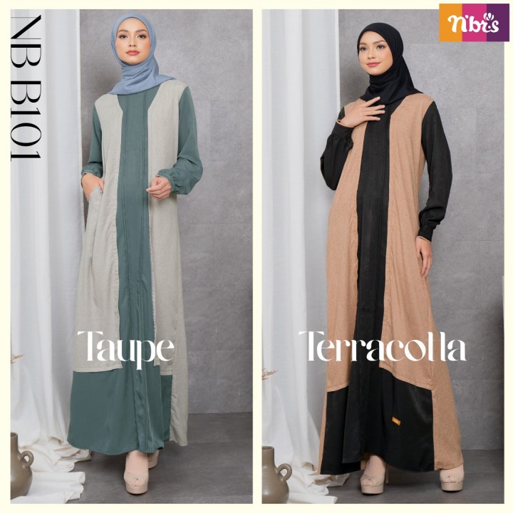Gamis DRESS MODERN MUSLIM POLOS NB B101 | Shopee Philippines