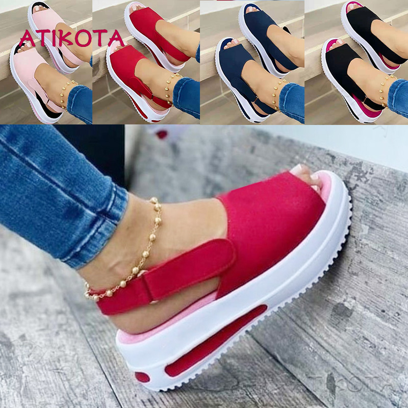 Wedge discount sandals shopee