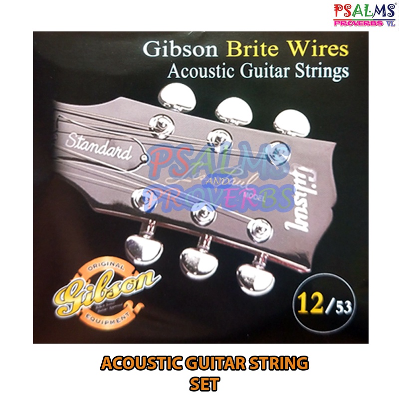 Acoustic guitar string set (GIBSON) Shopee Philippines