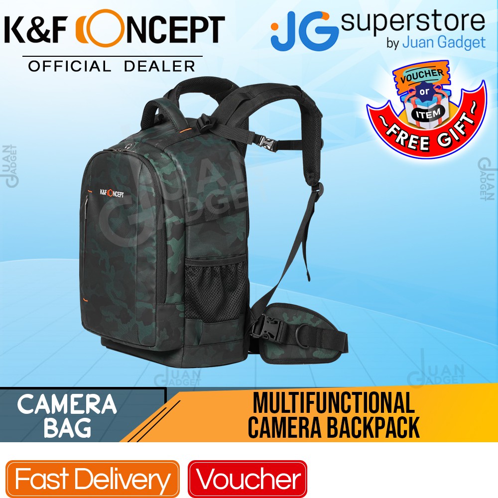 K&F Concept Multifunctional Large DSLR Camera Backpack for Travel