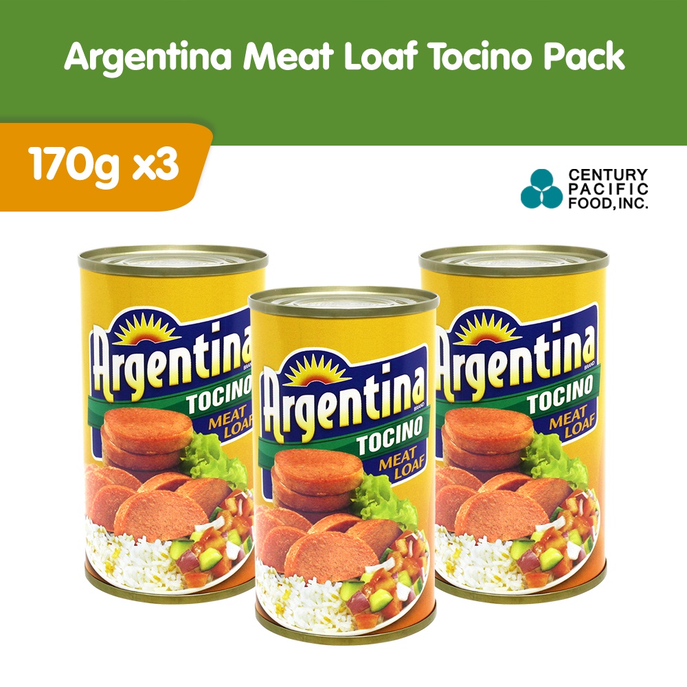 Argentina Meat Loaf Tocino 170g x3 Shopee Philippines