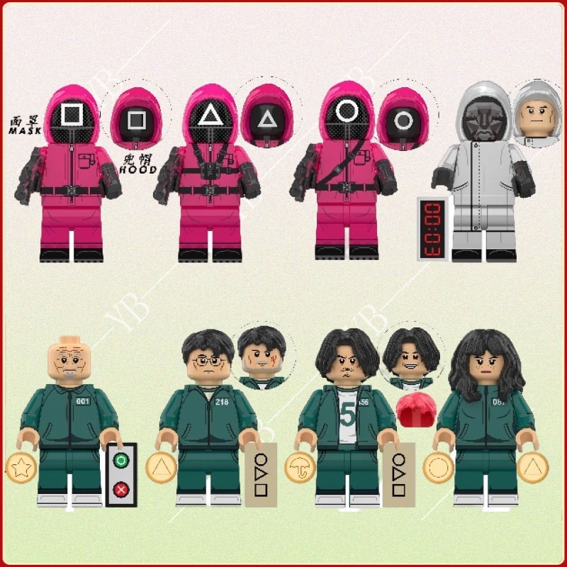 Squid Game model toy Minifigures Block Toys for Children kids toys