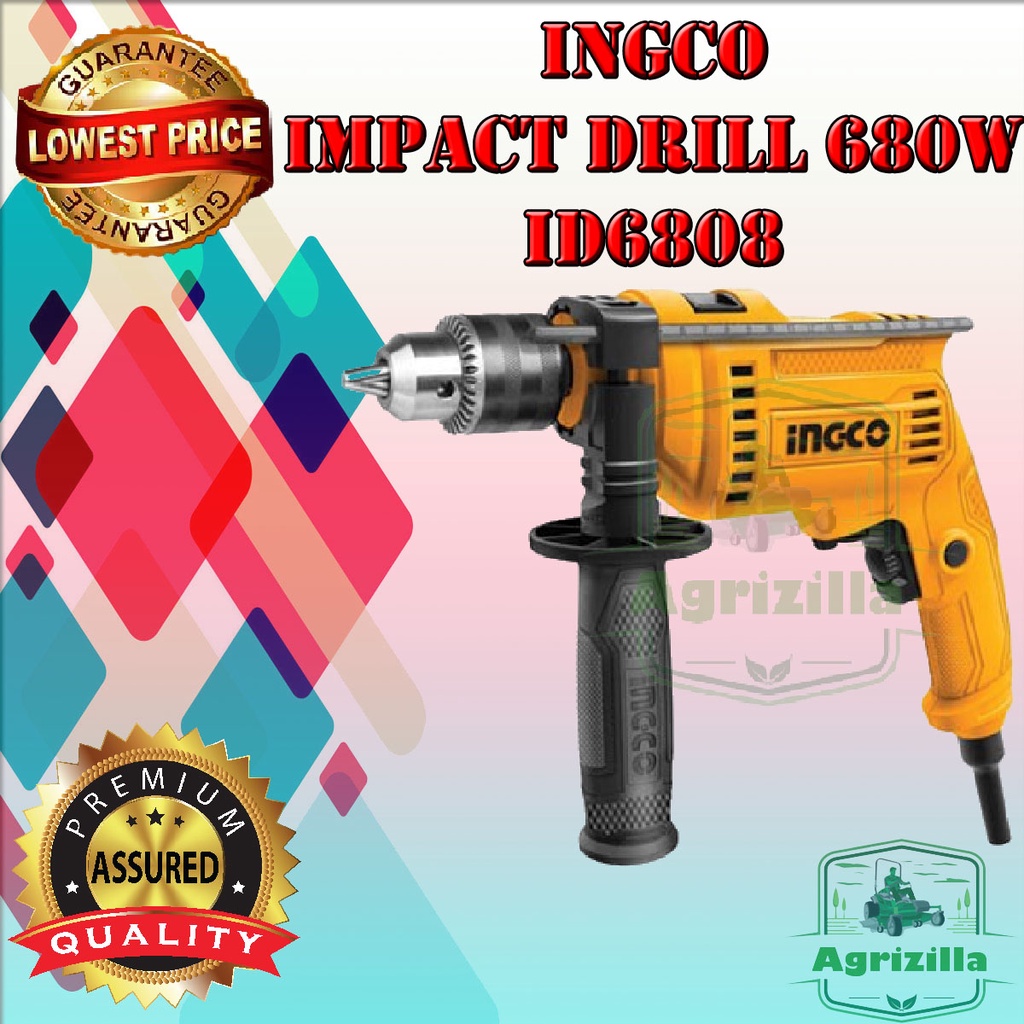 INGCO Impact Drill 680W Barena W/ Variable Speed & Hammer ID68016P ...