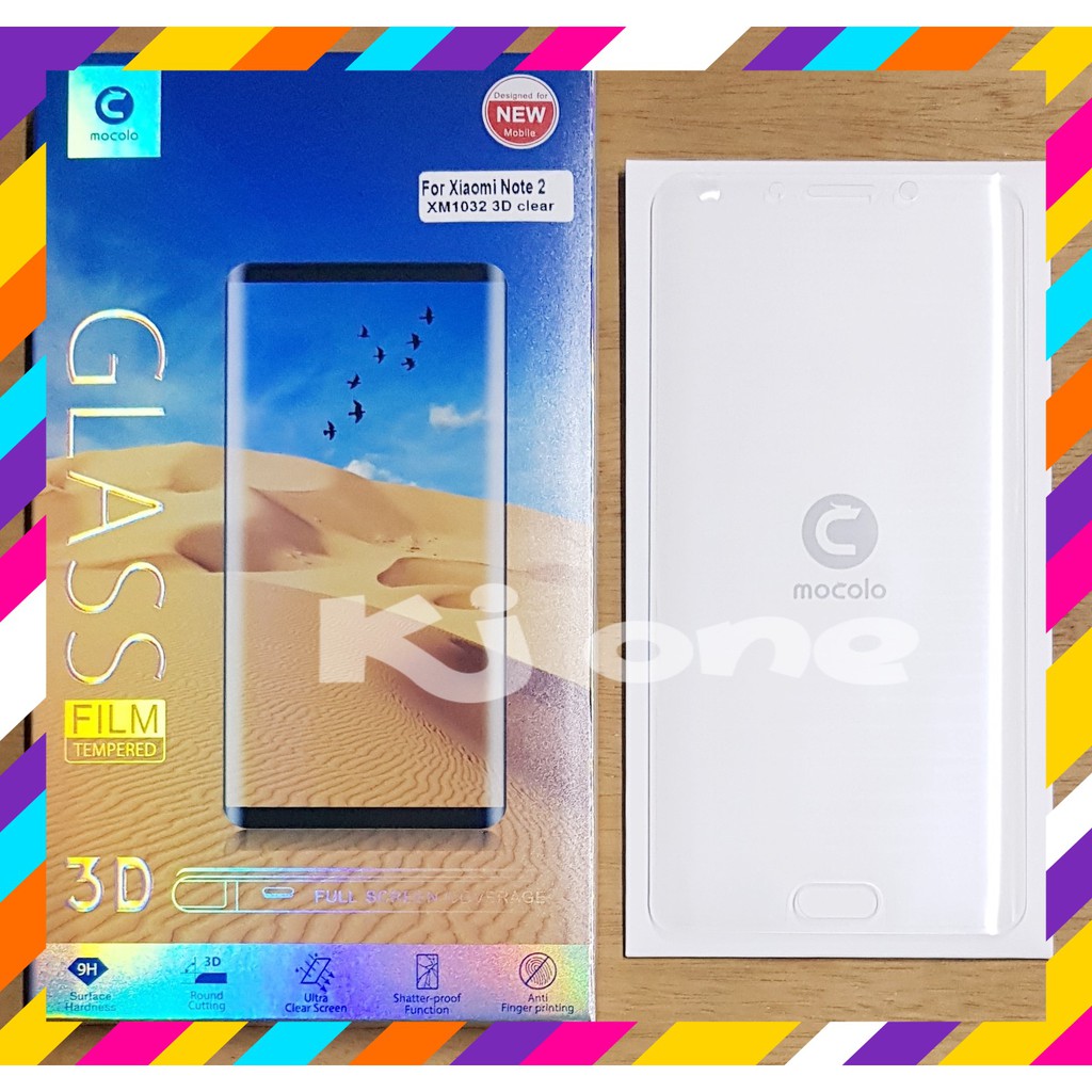 Mocolo 3D FULL CURVE Tempered Glass Xiaomi MiNote Mi Note 2 | Shopee ...