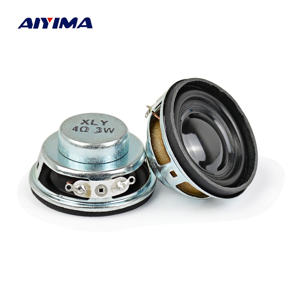 AIYIMA 2Pcs 1.5 Inch HiFi 4Ohm 3W Full Range Speaker 40MM Portable ...