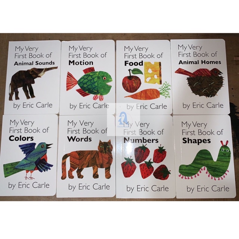 ON HAND NEW ERIC CARLE - MY VERY FIRST BOOK SET - 8 BOARD BOOKS