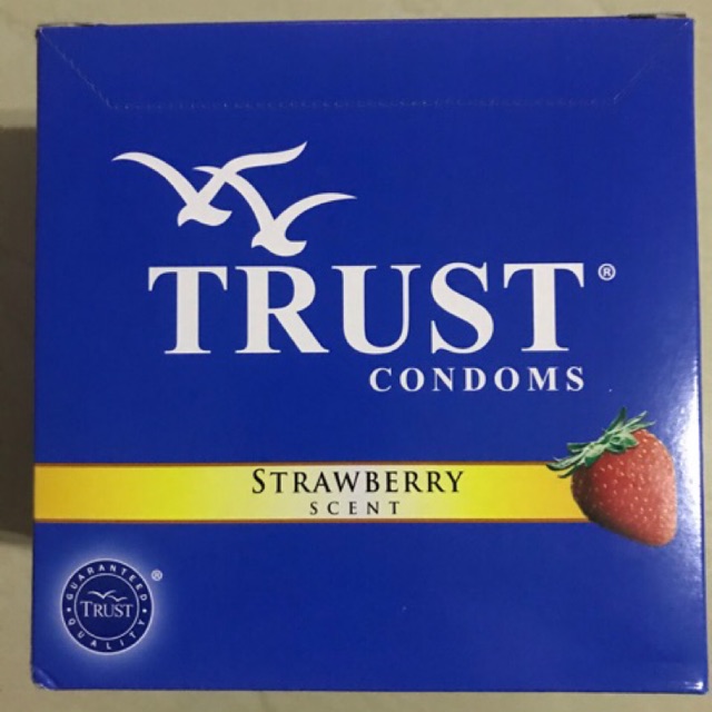 Trust Condom Strawberry Scent Box of 24x3 (72 condoms) Shopee Philippines