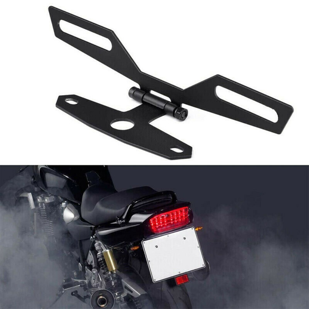 Motorcycle License Plate Bracket Holder Motorcycle Tail Light Bracket ...