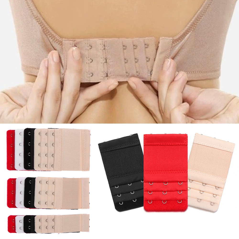 Elastic Soft Bra Extender 2 Hook/3 Hook Extension Strap for Women's Bra