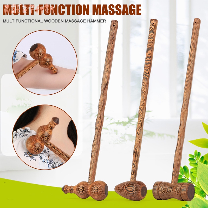 ♐ Wooden Knock Massager Hammer Back Hammer for Massage Tap Relax for ...