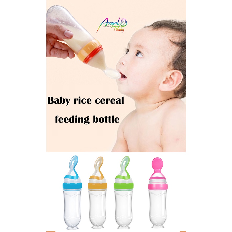 Rice cereal best sale in baby bottle