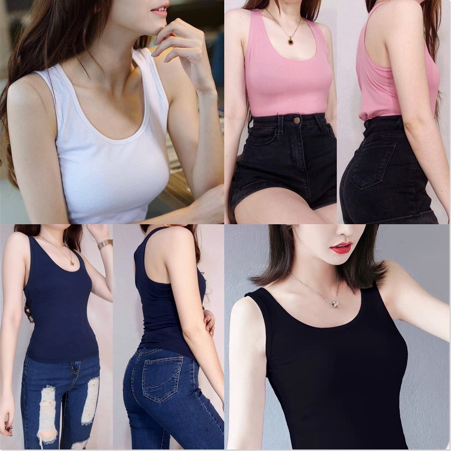 Sexy Cotton Vest Sando丨trendy Racer Back Sando Top Shopee Philippines