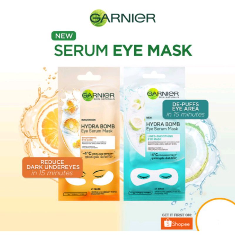 Garnier hydra bomb eye serum mask 6g Shopee Philippines