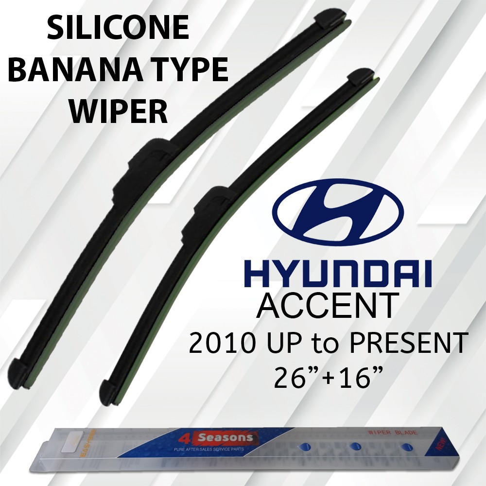 Hyundai Banana Wiper Blade Set/Pair for ACCENT,EON,GETZ,ILO,STAREX