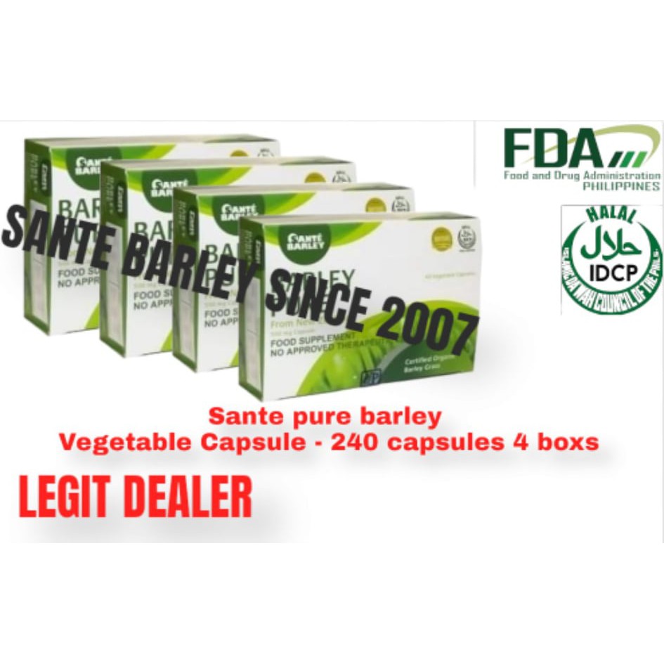 Sante Barley Pure New Zealand 2000mg x 240 vegetable capsules *4 boxs