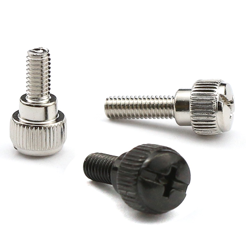 6-Pack M4x8mm Knurled Thumb Screws – Deep Blue Aluminum Alloy Hand-Tighten Screws For PC Cases, Hard Drives, Power Supplies