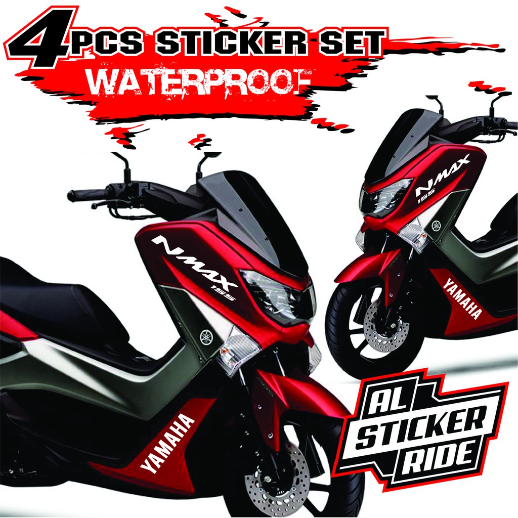 Yamaha NMAX version 1 & v2 Sticker Decals set of 4pcs. Shopee Philippines