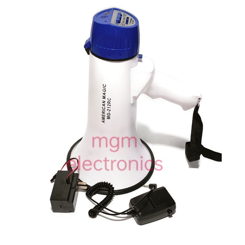 MEGAPHONE MG-212RC AMERICAN MAGIC Portable Rechargeable Megaphone 25w ...