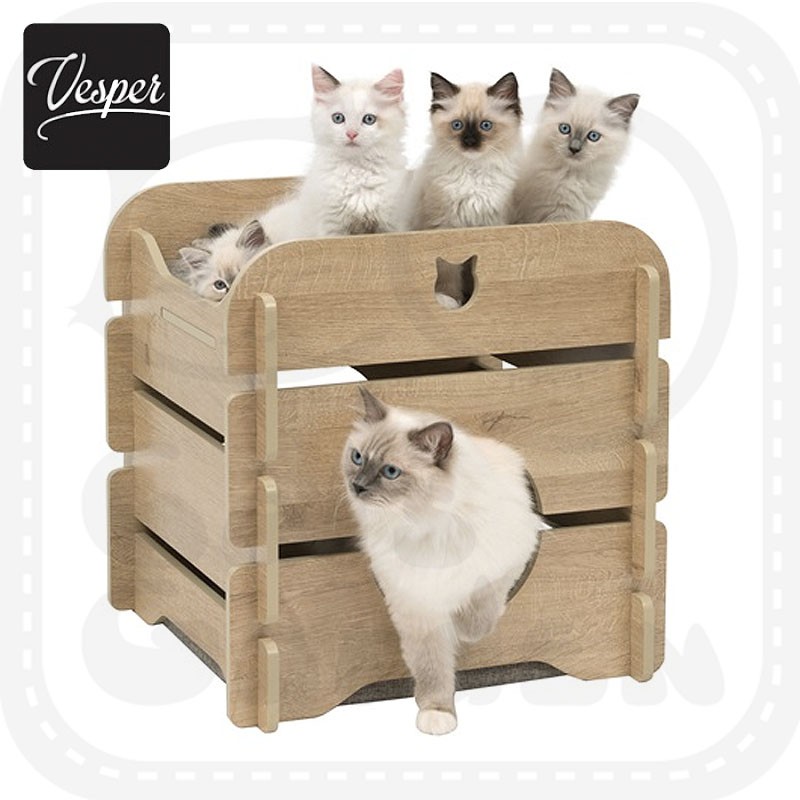 Catit Vesper Cat Condo Tree Bed Wood Cottage Shopee Philippines