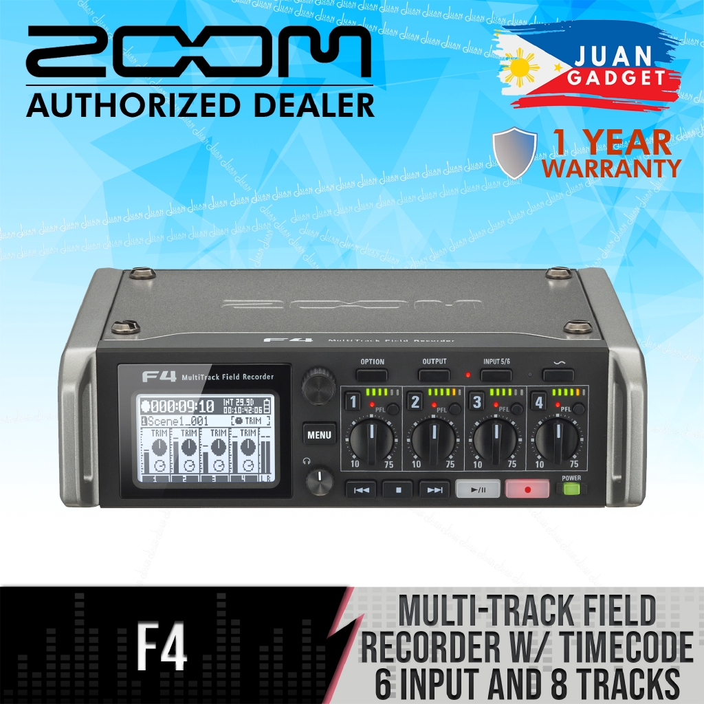 Zoom F4 Multitrack Field Recorder with Timecode Shopee Philippines
