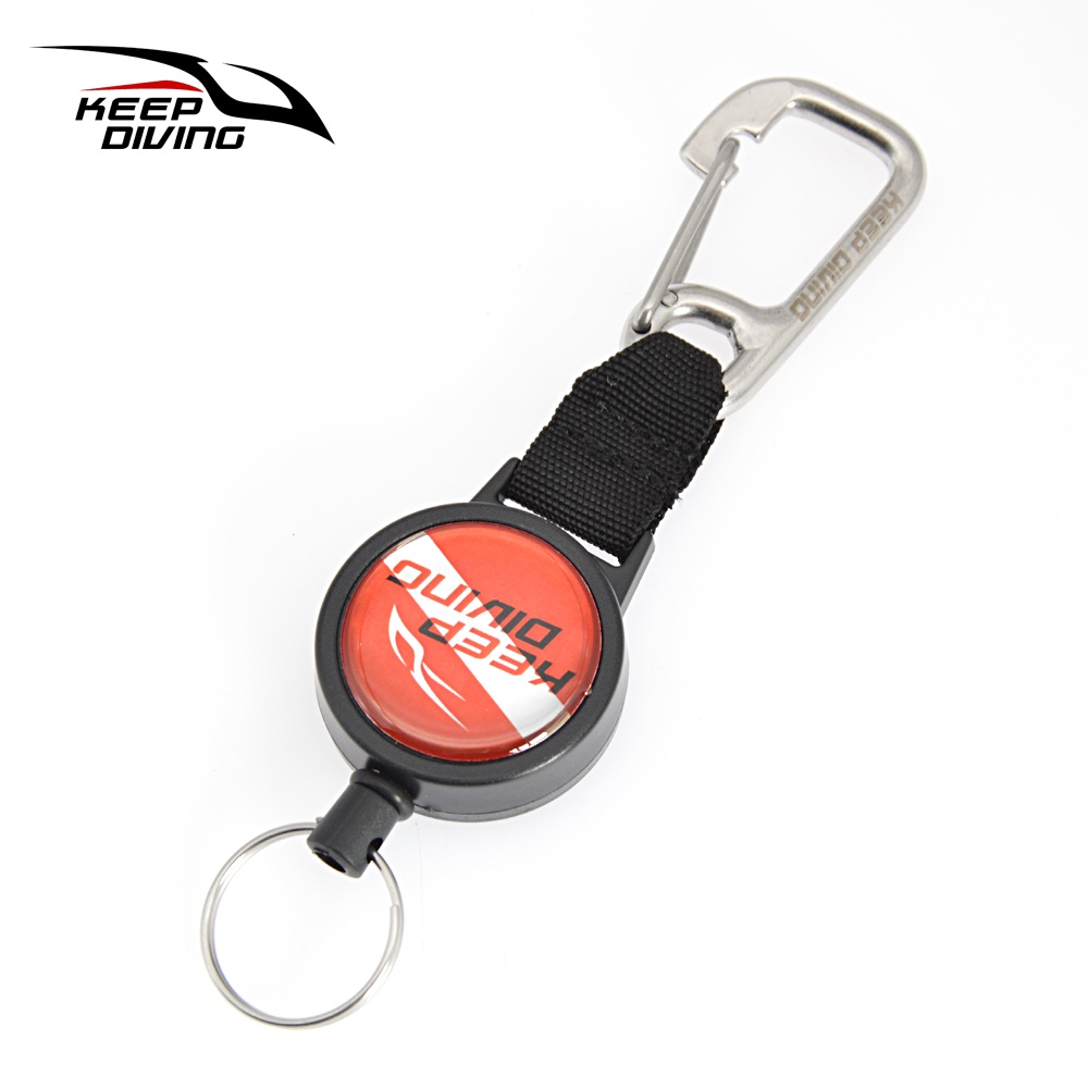 Scuba Diving Antilost Spring Scalable Stainless steel wire Lanyard