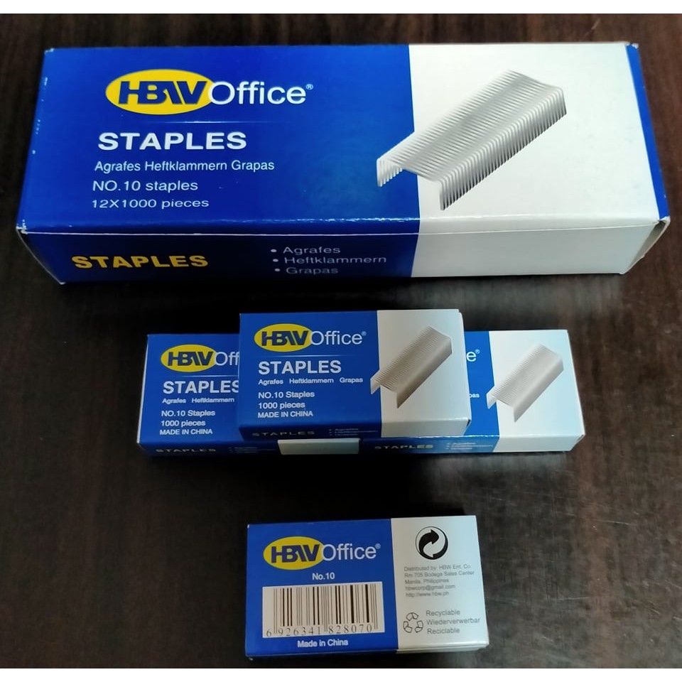 HBW Staples staple wire 10 Bala ng Stapler Shopee Philippines