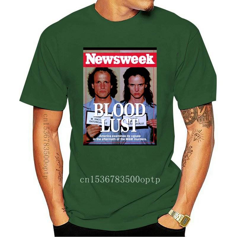 Cotton T-Shirt New T Shirt Natural Born Killers Movie Mug Shot Mugshot ...