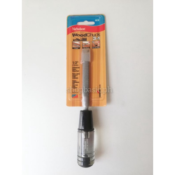 Original NICHOLSON Wood Rasp 3in1 Chisel/Flat Rasp/Half Round Rasp ...