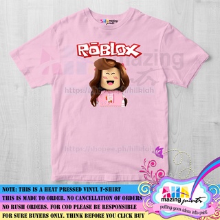 Kids Boys Girls Roblox Print Short Sleeve Crew Neck T-shirt Casual