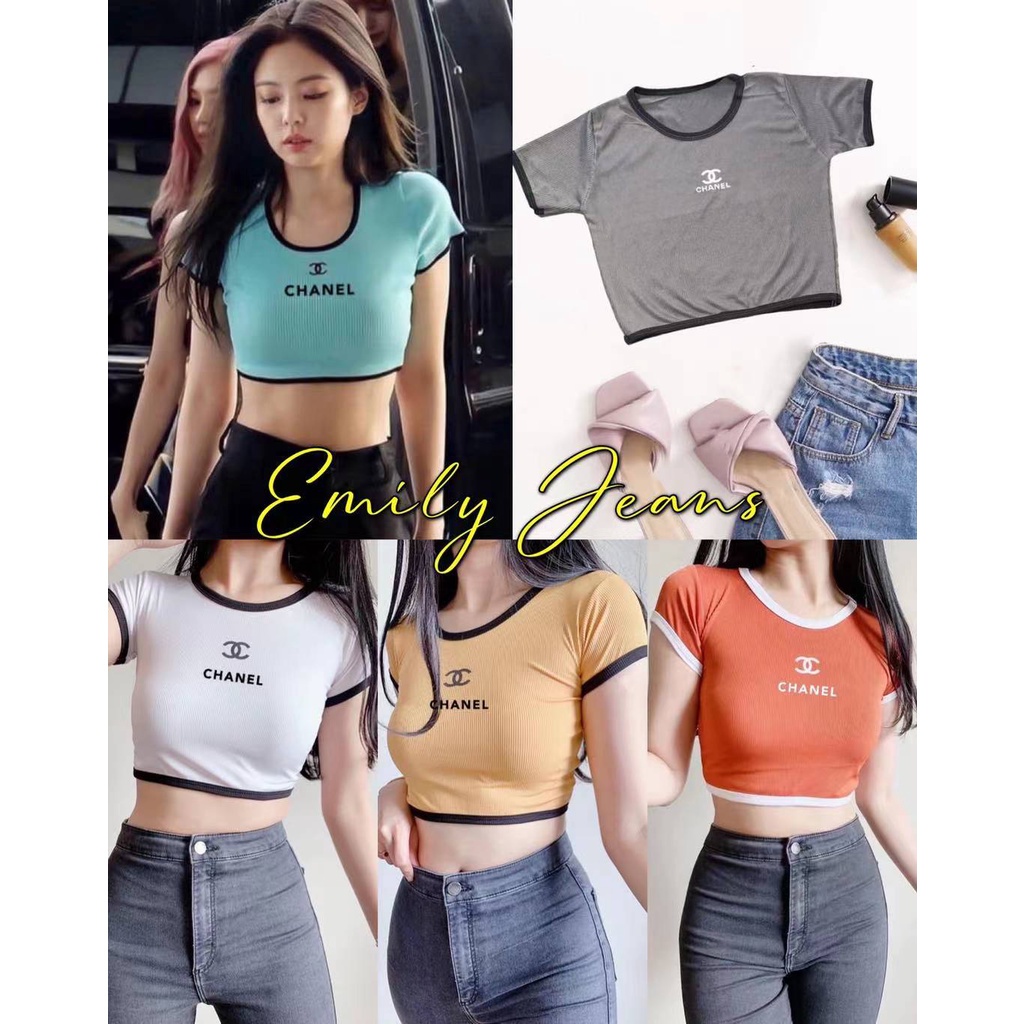 jennie outfit EMILY BLACKPINK Crop Top Jenny Knitted Inspired Top New ...