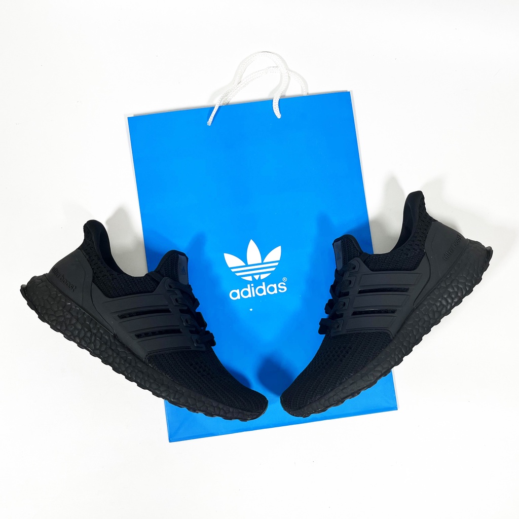 Adidas Ultra Boost 4.0 running shoes original for men and women with box all black sneaker Shopee Philippines