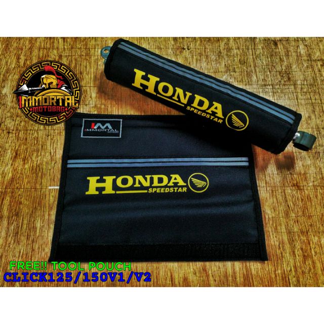 Honda Click Shock cover GOLD PRINT. | Shopee Philippines