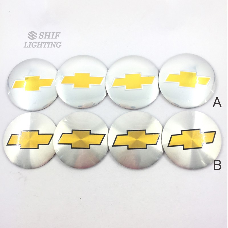 4 X 56mm CHEVROLET Logo Wheel Hub Center Caps Sticker Emblem | Shopee ...