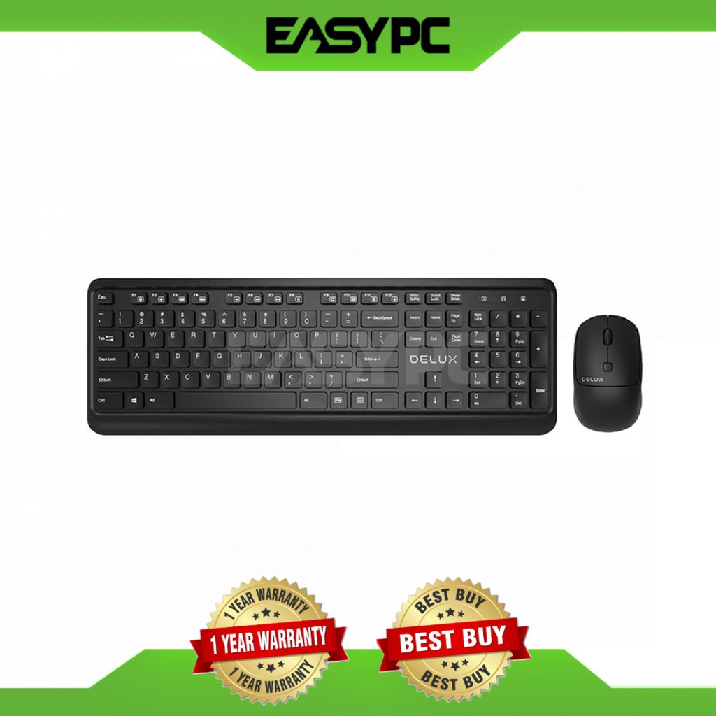 Delux KA190G+M320GX Wireless Keyboard and Mouse, Brand New keyboard and ...