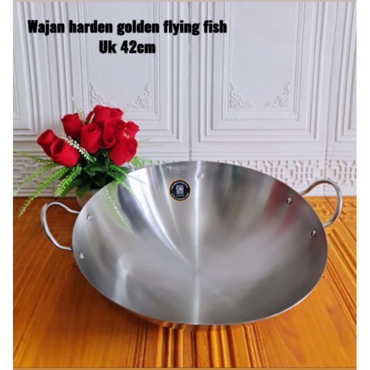 Golden flying fish frying pan, super thick, non-stick | Shopee Philippines