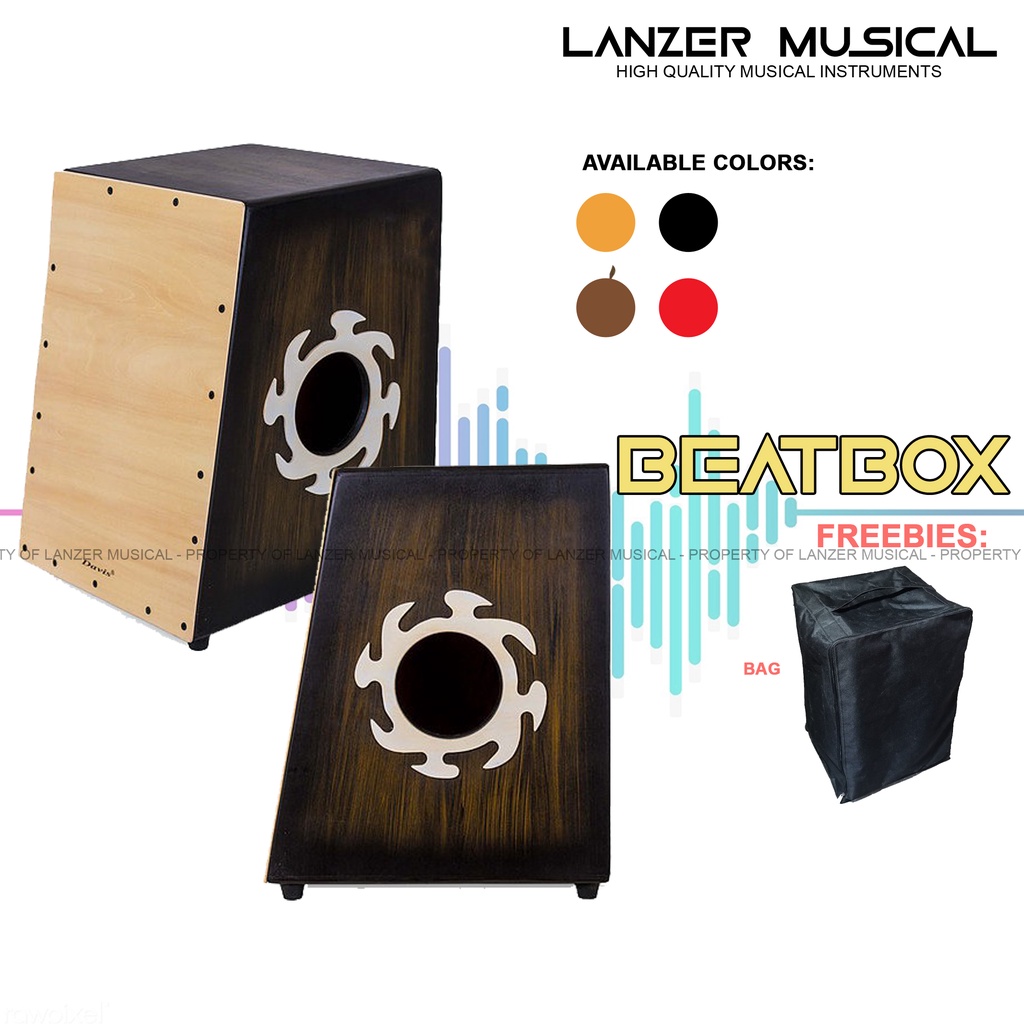 Percussion Beatbox / Cajon with or without Pickup with Free Bag(𝓛𝓪𝓷𝔃𝓮𝓻