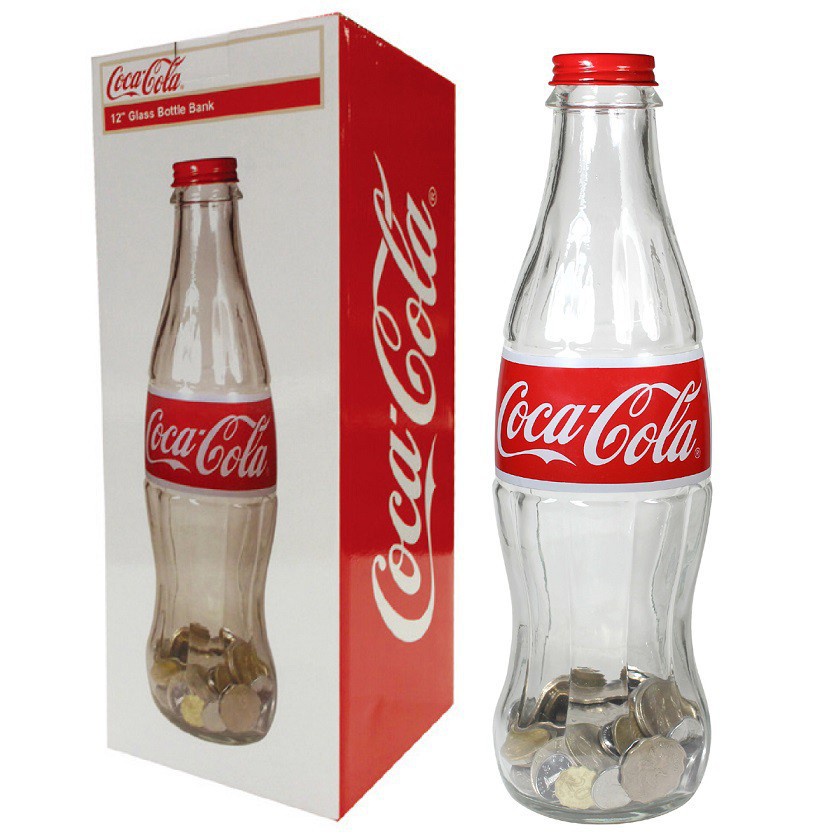 Coke 1L Glass Bottles Piggy Bank 30cm Shopee Philippines