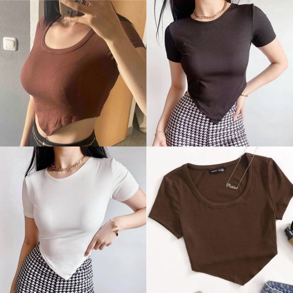 Bandana Crop Top Plain Basic Croptop Sexy V Crop Top Blouse For Women
