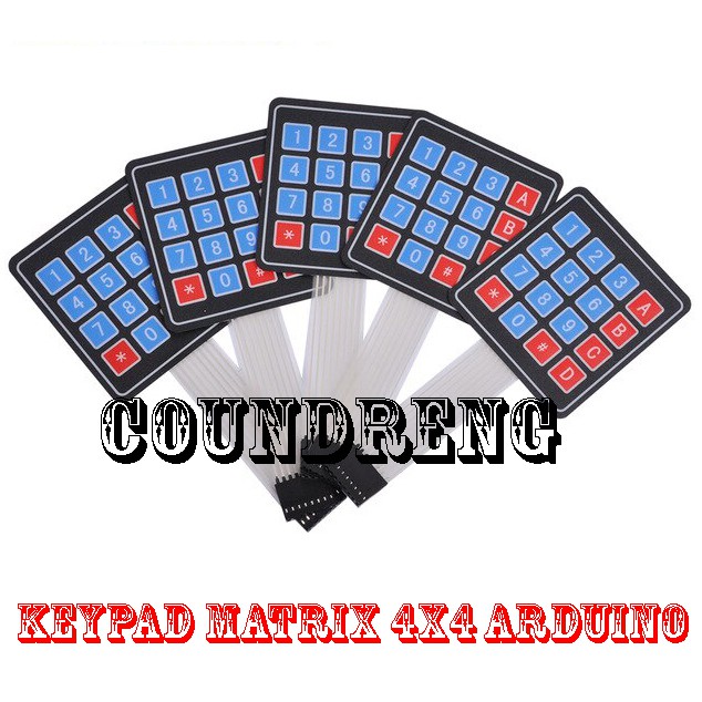 Membrane Keypad 4x4 Matrix Arduino 4 X 4 Input Key Pad Membrane ...
