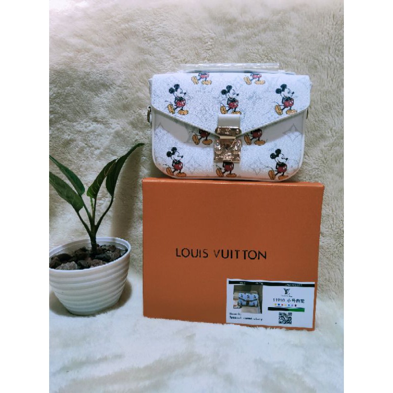 LV Sling Bag (Mickey Mouse), Women's Fashion, Bags & Wallets, Cross-body  Bags on Carousell