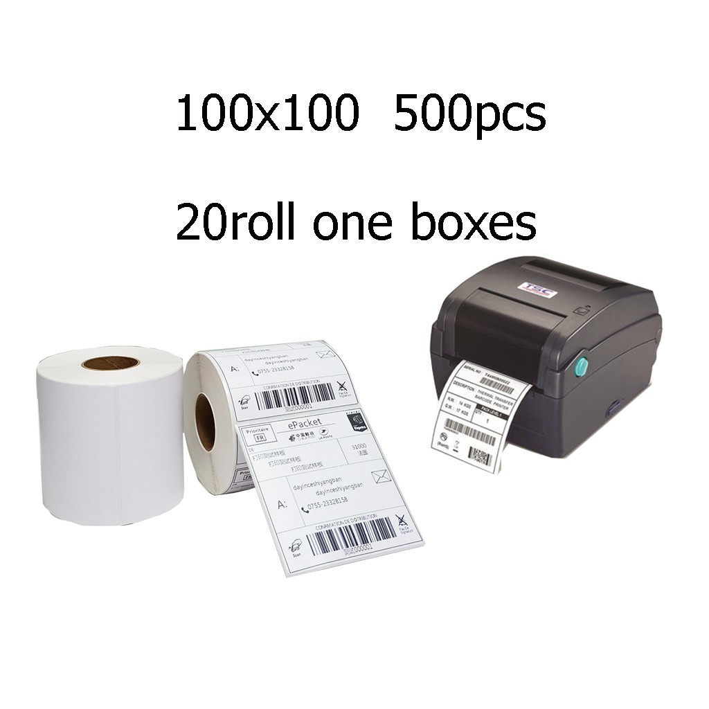 20 Roll Shipping Label Maker Thermal Label Sticker Paper Stationery ...